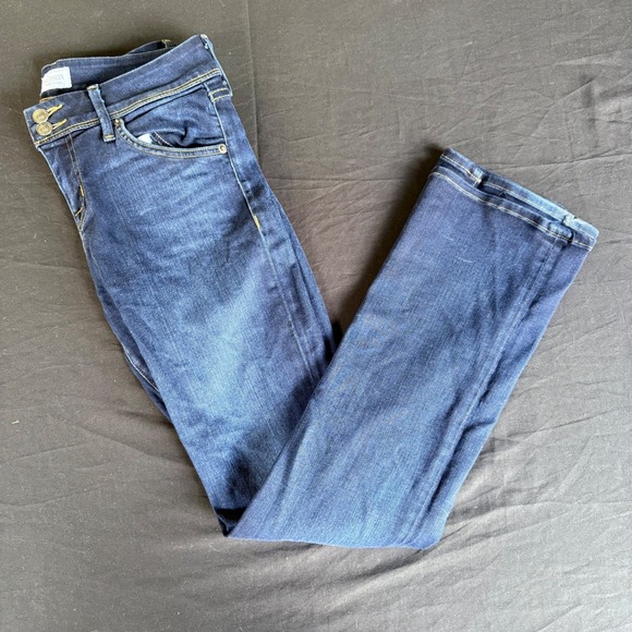Hudson's Bay Company Denim - Hudson Jeans Womens Mid Rise Bootcut Dark Wash‎ Blue Denim Size 30 Inseam 30